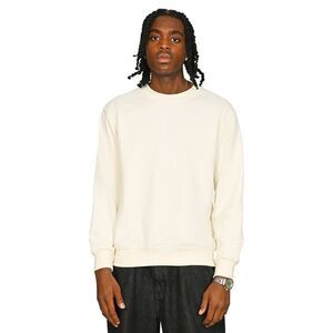 Casual Classics Mens Core Combed Cotton Regular Sweatshirt / Ecru
